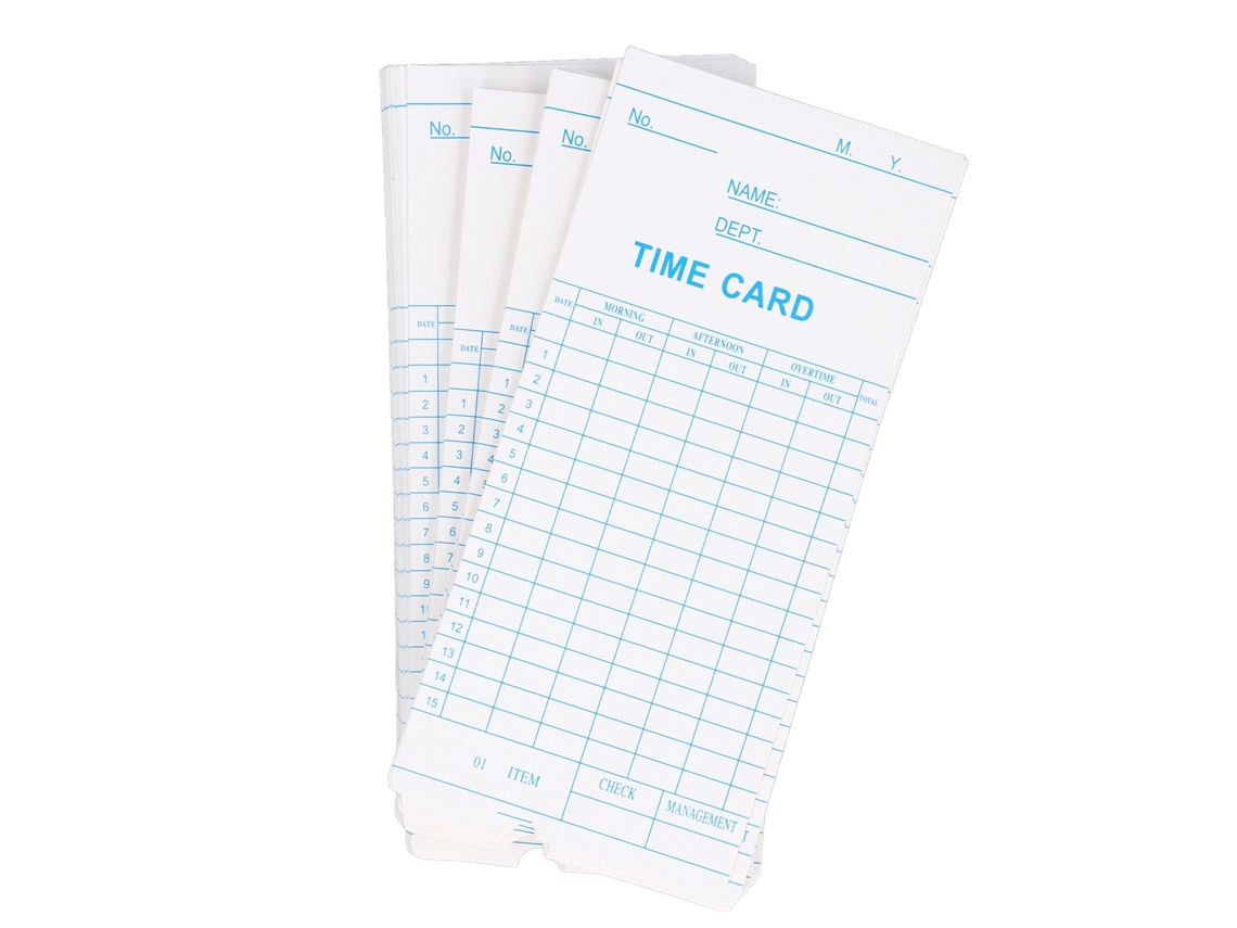 Cartão de Ponto 180x83mm, Papel Premium, para Máquina de Frequência S/MARCA