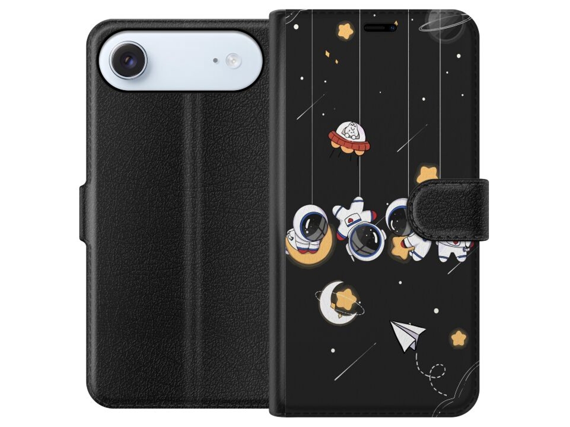 Capa Carteira Compatível Com Apple Iphone Air. Astronautas Fofos Flutuando Entre Estrelas, Planetas E Luas Em Uma Ilustração Espacial Divertida Para C
