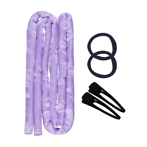Kit De Modelador Cachos Sem Calor, Cor Roxa.-aquaforge