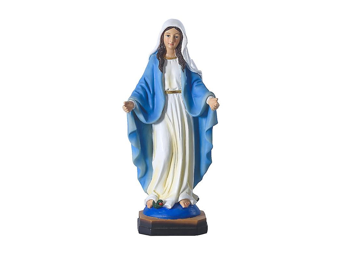 Ornamento De Estátua De Resina Série Religiosa 21,5 Cm Ícone Católico Da Virgem Maria Slowmoose (fmy)