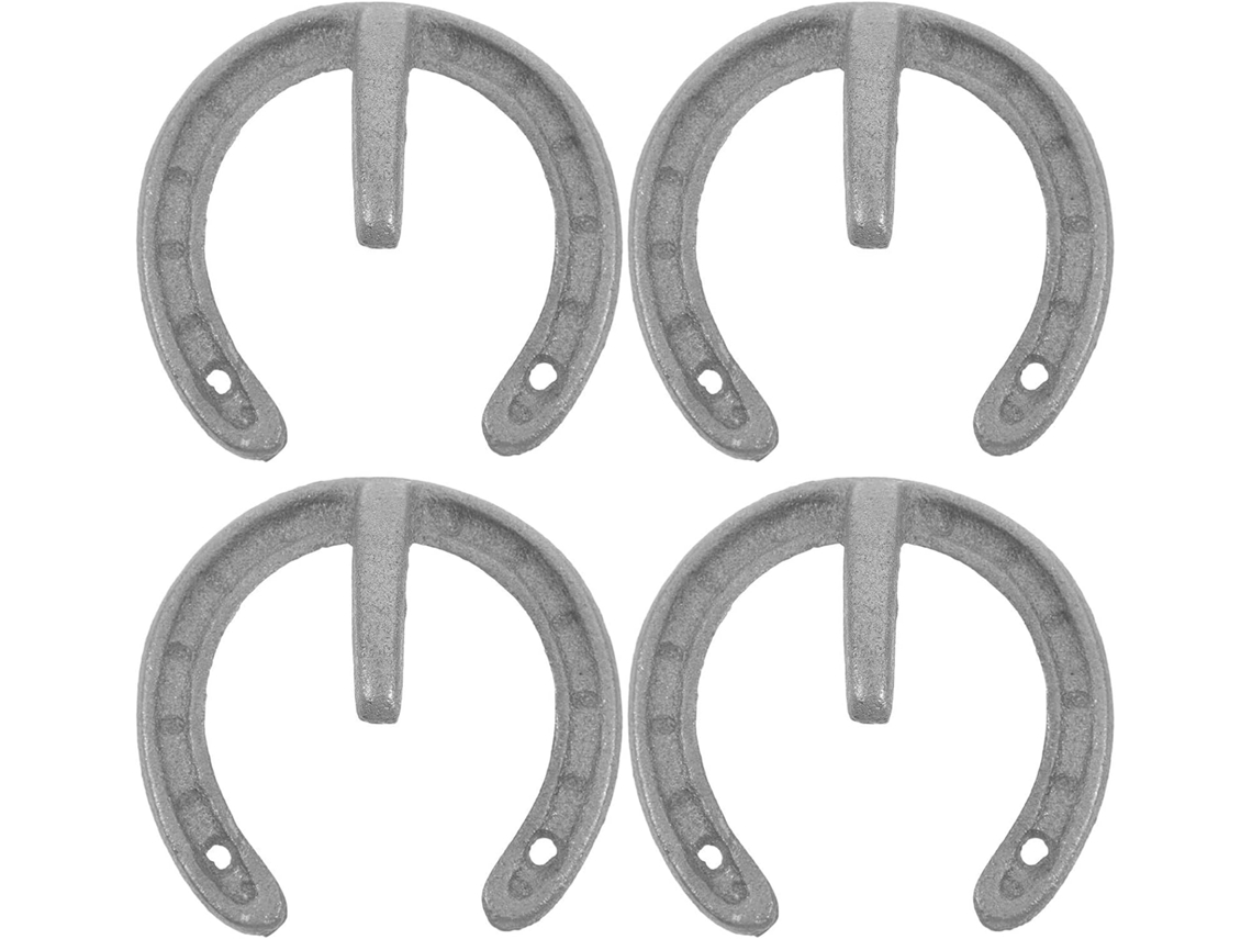 Ganchos De Ferro Fundido Em Formato Ferradura Vintage, Conjunto 4
