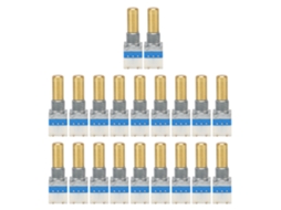 20pcs Interruptores De Volume De Rádio Walkie Talkie De Ligação Alumínio Para Uv5r Bf‑888s Tk3107
