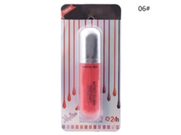 Gloss labial matte nutritivo de longa duração, bálsamo labial hidratante não pegajoso 06