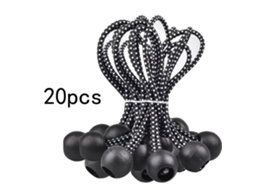 Cordas Elásticas Com Bola, 30 Unidades, 15.5 Cm, Elástica