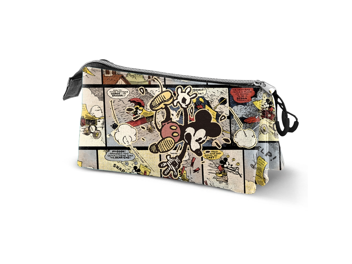 Estojo KARACTERMANIA Mickey Mouse Ink Estojo Triplo Fan 2.0 Marfim