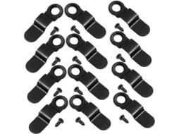 Conjunto 100 Botões Giratórios Ferro Preto Molduras Clips Montagem Parafusos Pendurar Fotos Pinturas Pôsteres GOKOCO