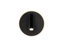 Lámpara De Parede Led Para Quarto Hotel Corredor Com Interruptor Cor Preta 12w Luz Quente Regulável
