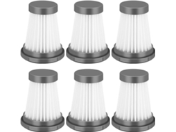 Kit com 6 Filtros Hepa de Reposição, Compatível Apenas com o Modelo Moosoo K12 BRILVIBERA