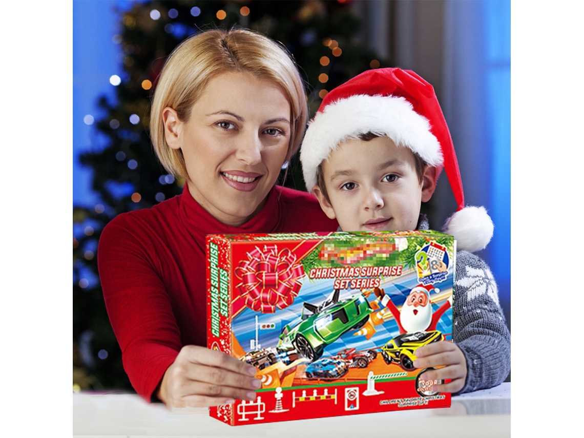Calendário de Adviento Natal 24 Brinquedos Carros