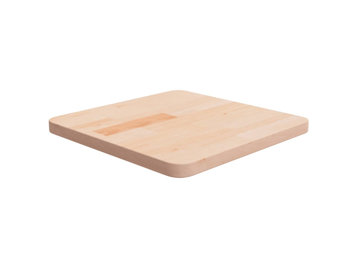 Vidaxl Tampo De Mesa Quadrado 40x40x2,5 Cm Carvalho Maciço Não Tratado