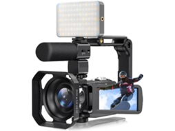 Câmera de Vídeo Digital 4k 48mp 60fps com Zoom Automático de 16x SFUSHOS