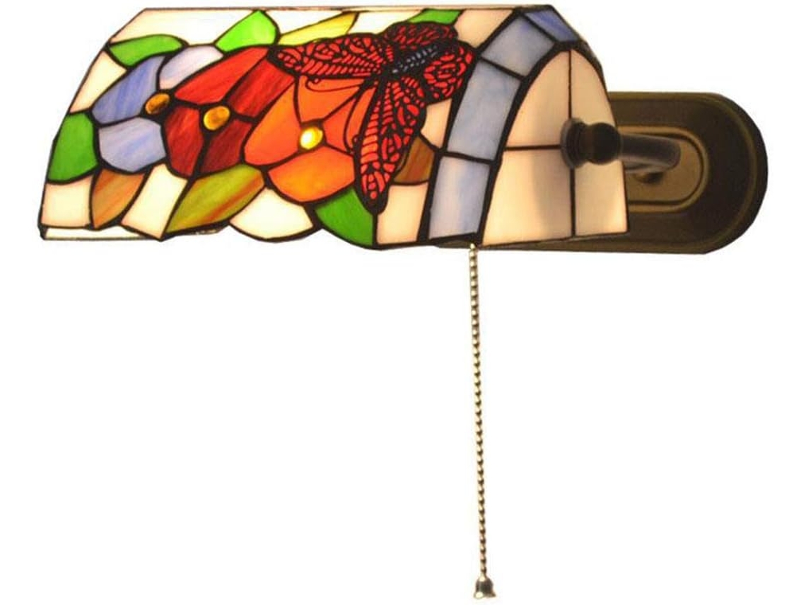Arandela De Parede Tradicional, Luminária De Parede Rústica Estilo Tiffany, Luminária De Cabeceira Para Leitura Com