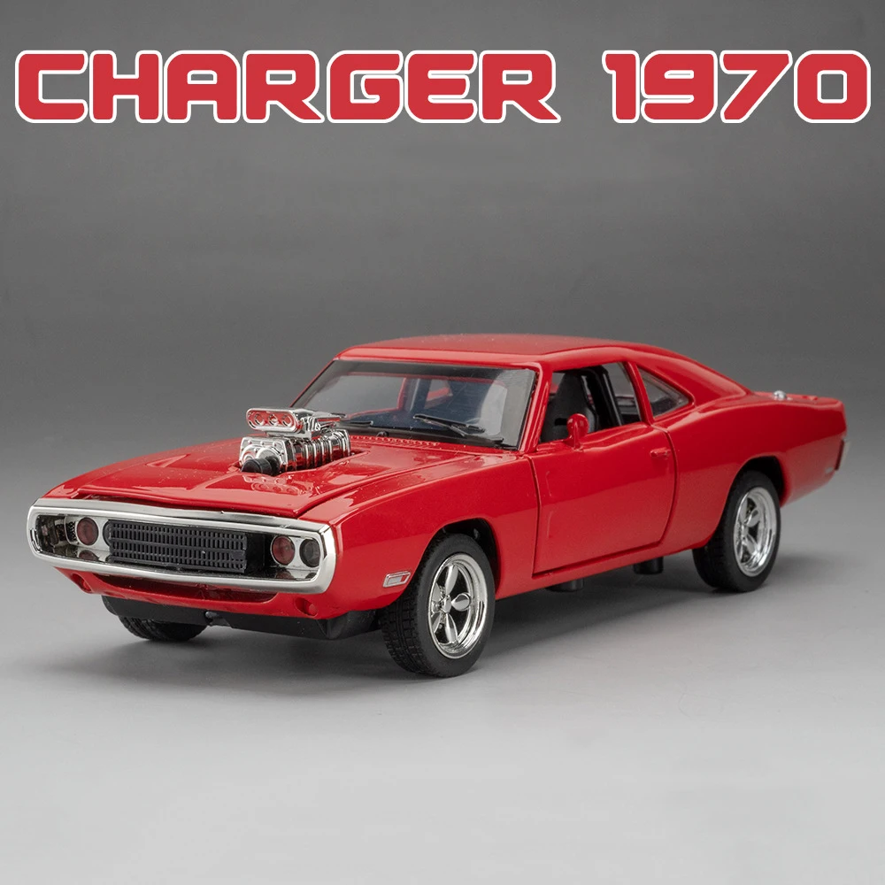 (vermelho 1970) Escala 1:32 - Modelo De Carro - Efeitos De Som E Luz