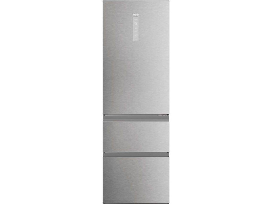 Frigorífico Combinado HAIER HTW5618CNMG (No Frost - 185 cm - 360L - Inox)