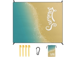 Manta De Praia Resistente À Areia, 180 Cm X 220 Cm, Leve E Repelente À Água.