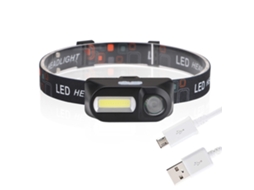 Lanterna De Cabeça Leve E Prática (led Cob/xpe) Com Carregamento Usb., Lanterna Elegante E Fácil De Usar Com Led Cob/xpe Brilhante