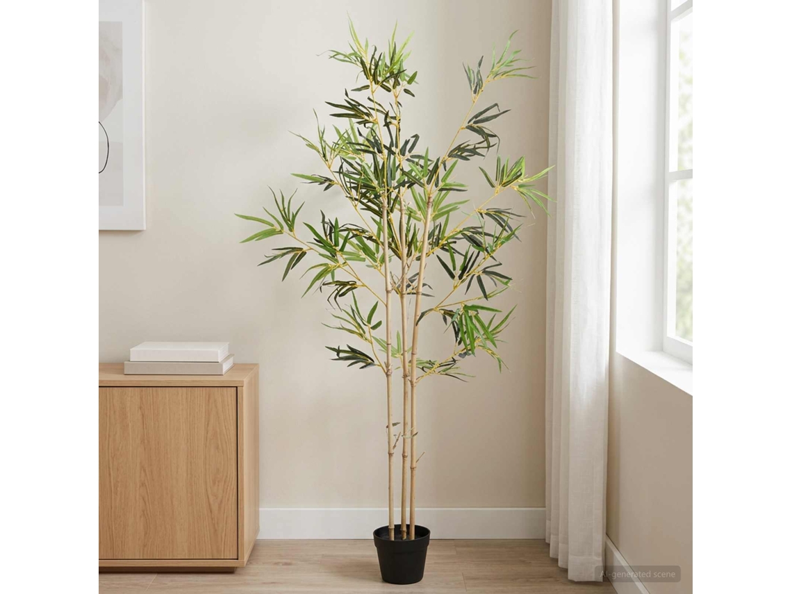 Vidaxl Árvore De Bambu Artificial Verde 55 X 16 X 150 Cm