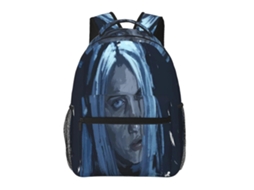 Mochila Billie Eilish T66 Para Escola E Trabalho, Leve E Impermeável, Mochila Estilosa Para Estudantes E Adultos F66