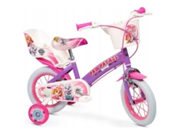 Bicicleta Infantil 12 Polegadas - Tms - Patrulha Canina - Roxo - Rodas 12 Polegadas - Quadro Em Aço - Rodas De Apoio