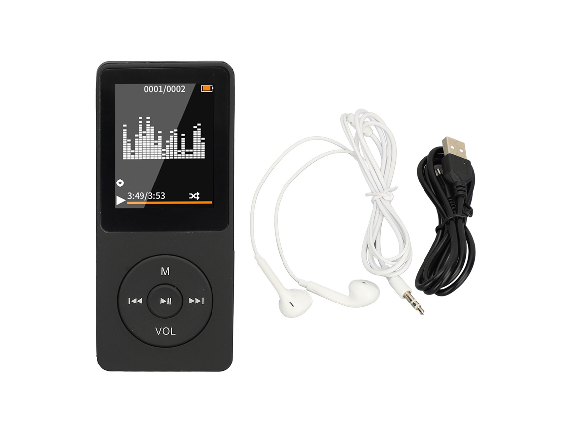Aetheria reprodutor Mp3 Bluetooth Portátil com Tela Clara, Design Mini e Suporte Multilíngue para Esportes