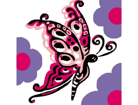 Kit Canvas Sudão Borboleta 25x25 Cm Luc