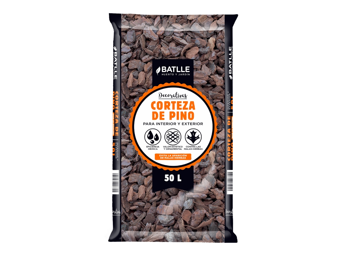 Casca de pinheiro, 50 L Batlle