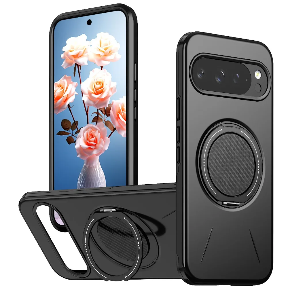 (preto, Google Pixel 10) Capa Para Celular Com Suporte Magnético De 360°, Compatível Com Magsafe E Proteção Contra Impactos.