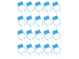 Clipe Nasal Profissional Para Exercícios Respiratórios, 20 Unidades, Material Azul.
