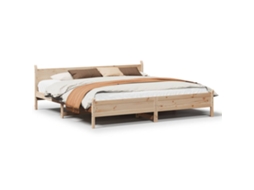 Cama Sem Colchão 180x200 Cm Madeira de Pinho Maciça MAISON EXCLUSIVE
