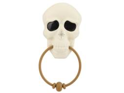 Mali campainha Assustadora Caveira Halloween com Luz e Som Decorativa Pvc Durável