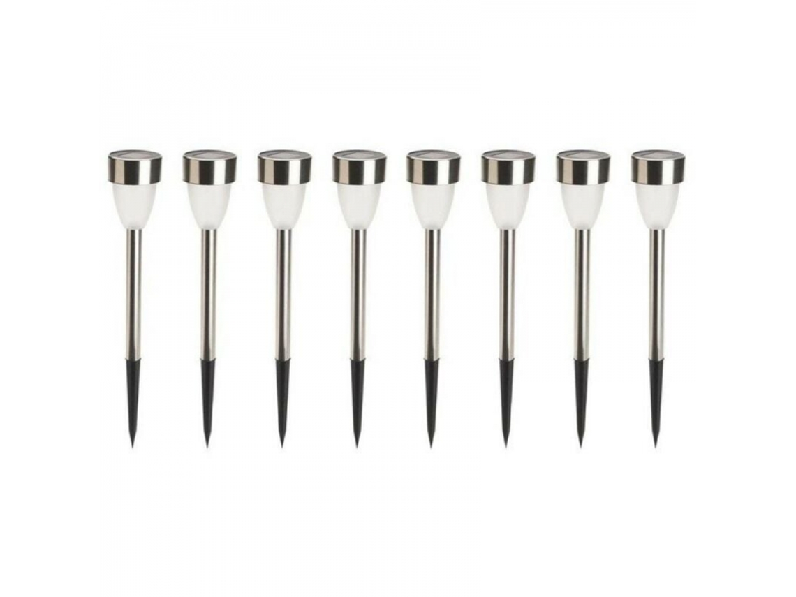 Luzes Solares Brancas em Formato de Tulipas Conjunto de 8 Unidades Cinza AQUAFORGE