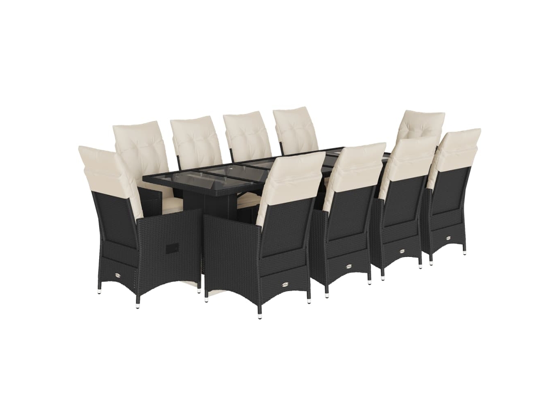 Bistro Set, Bistro Sets Vidaxl Preto Rattan / Vime (n/a)
