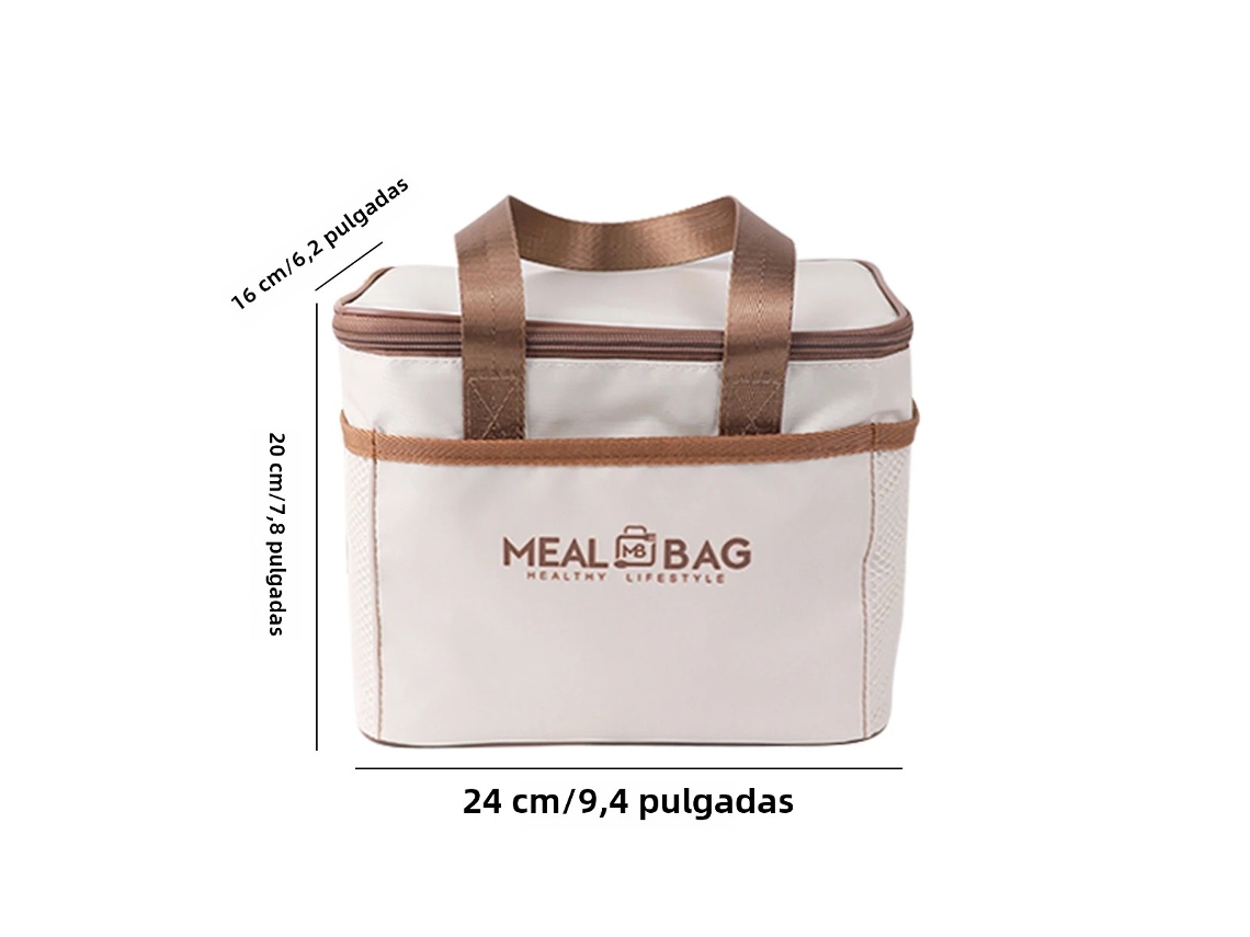 (estilo Bm) Bolsa Térmica Portátil Impermeável De Grande Capacidade Para Almoço, Ideal Para Alimentos.