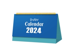 Calendário De Mesa Flip Standing 2024 2025, Jan. 2024 A Jun. 2025, 9,8 X 5,9, 18 Meses, Encadernação Com Arame Duplo