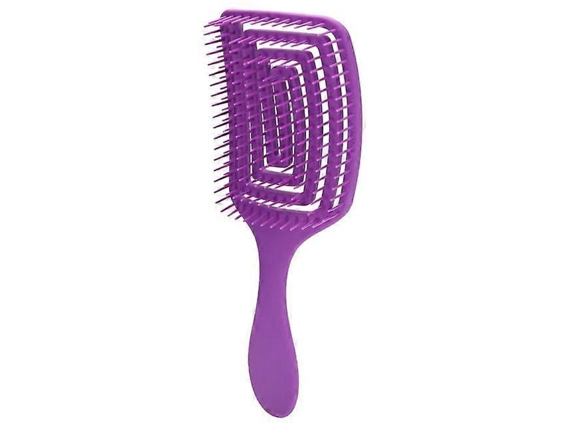 2 Peças Novo Estilo De Pente De Massagem Liso E Curvado