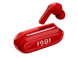 Auriculares Bluetooth True Wireless  com Cancelamento de Ruído 5.0 Sport Vermelho