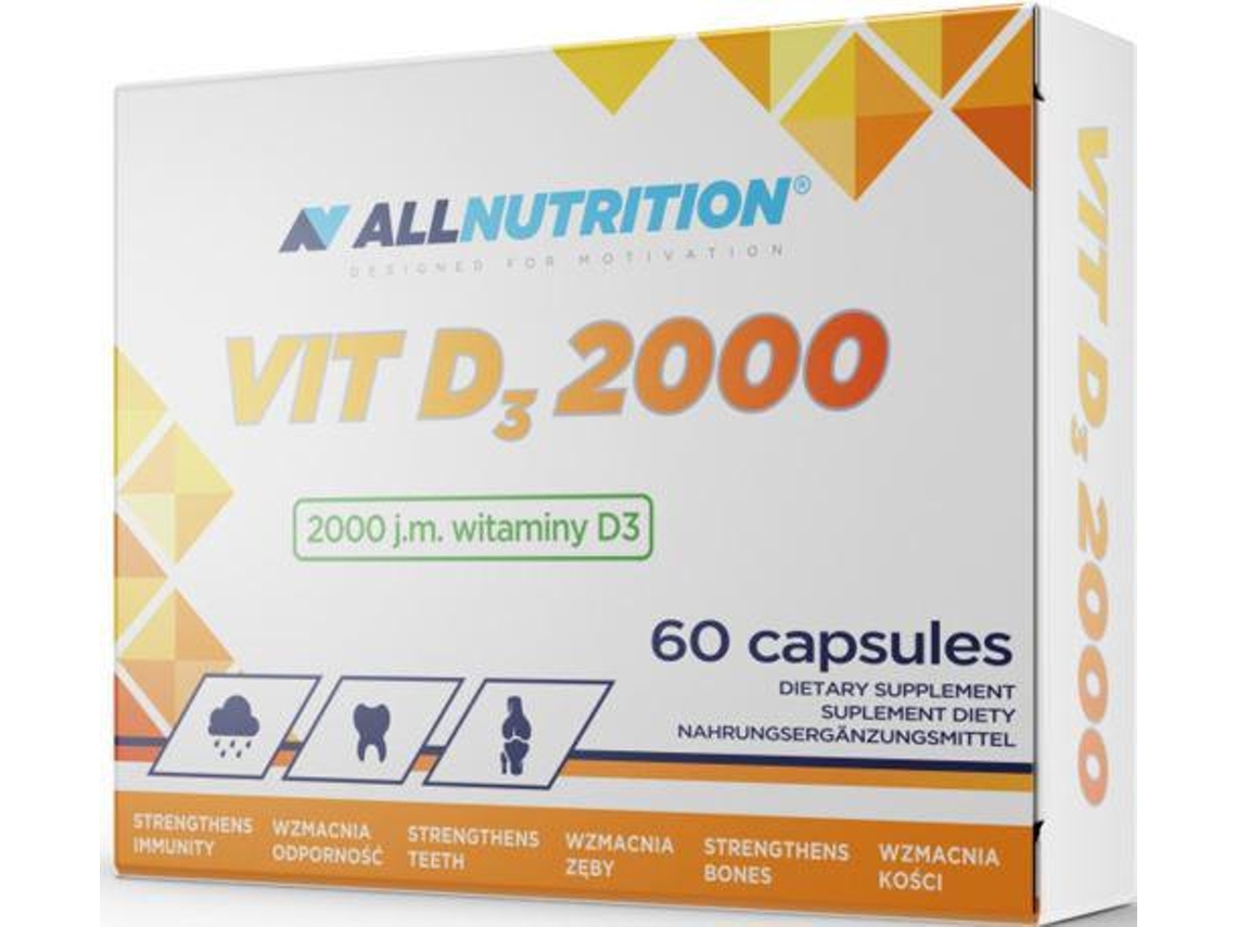 Allnutrition Vit D3 2000 60 Cápsulas