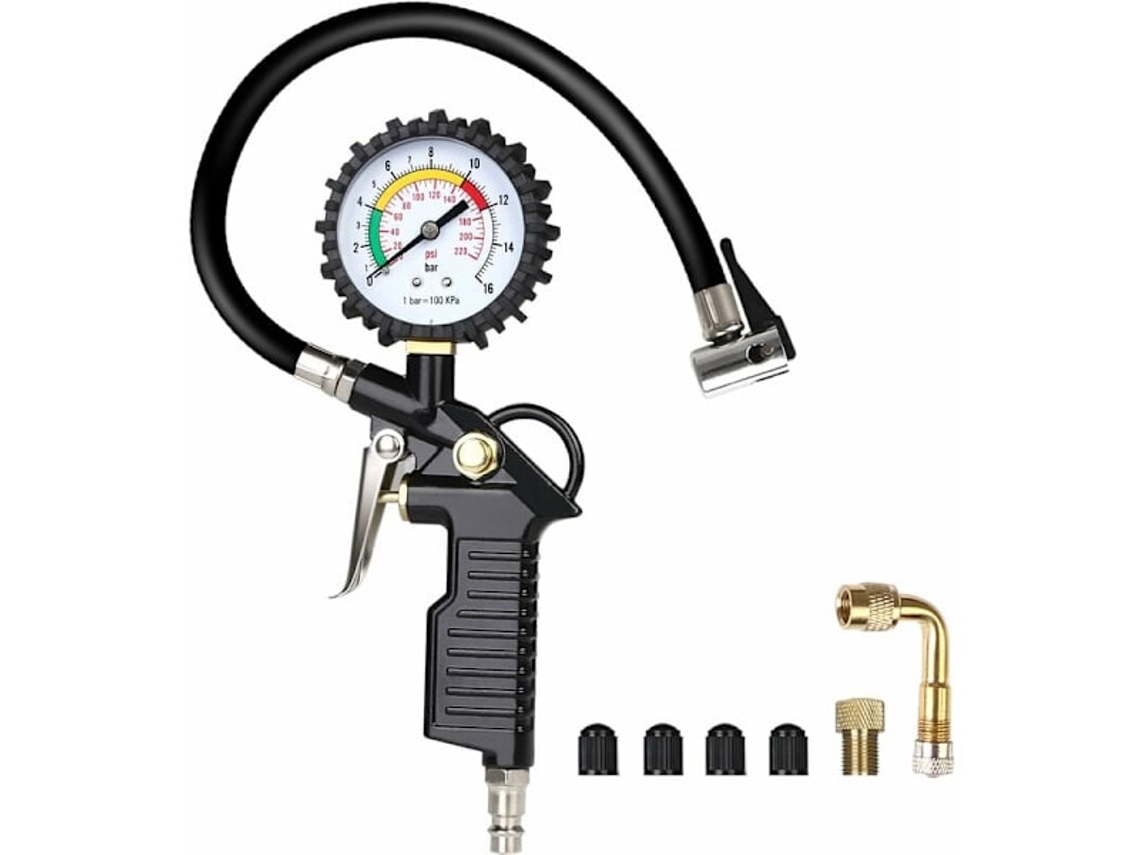 Kit Adaptador Válvula Pneus Veículo 4 Tampas