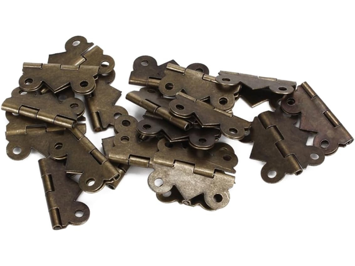 Conjunto De 20 Dobradiças Vintage Em Miniatura Ferro Para Portas E Armários, Resistentes, De 2, 5x 2cm, Ideais Para