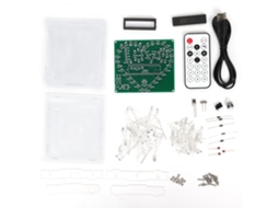 Aetheria kit de Luz Led em Forma de Coração com Controle Remoto, Acrílico Transparente 2mm, Diy
