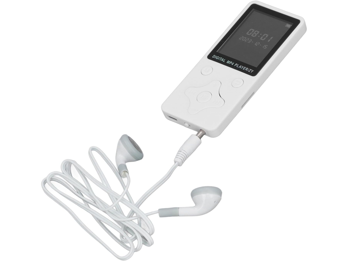 Leitor de MP3/MP4 de 32 GB, Tela, Bluetooth 5.0, 32 GB de armazenamento, Alto-falante FM, Vídeo de 1,8", Leitor de e-books