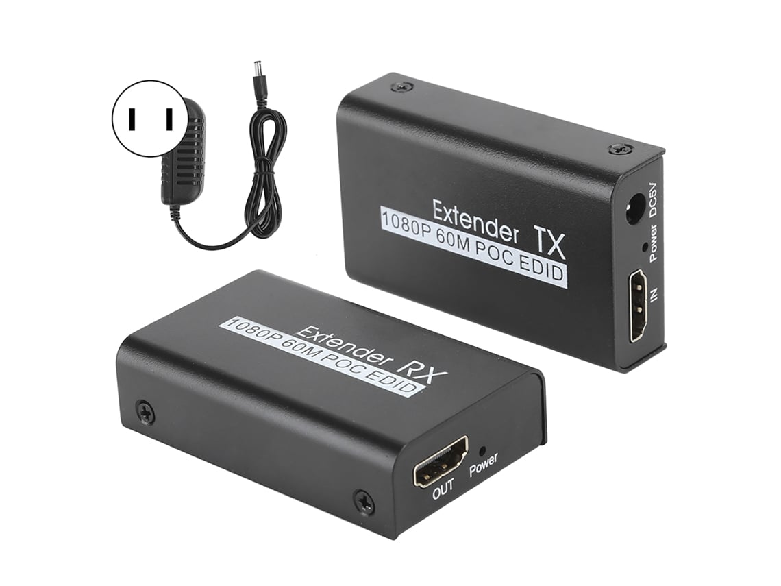 Aetheria extensor Hdmi 60m Transmissor com Cabo Internet Poc Função Edid Aprendizagem 1080p