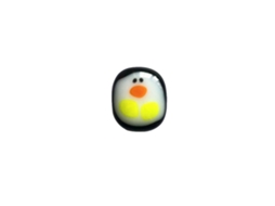 Primerox pinguim de Bolso de Vidro Mini Ornament com Cartão de Saudação Presente Fofo Animal