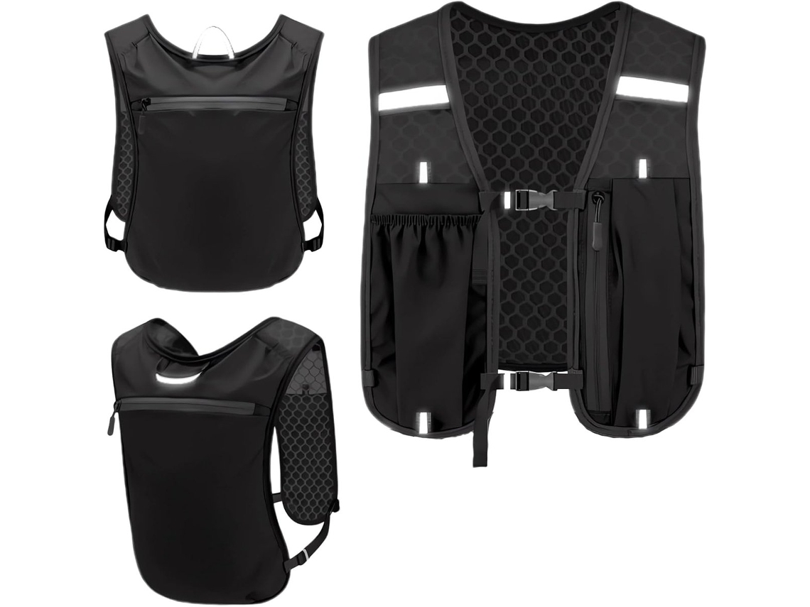 Colete de Corrida com Porta copos, Suporte para Celular, Ultraleve e Resistente BRILVIBERA