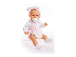 Boneco Bebé Baby Marianna Berjuan Menina 38 Cm
