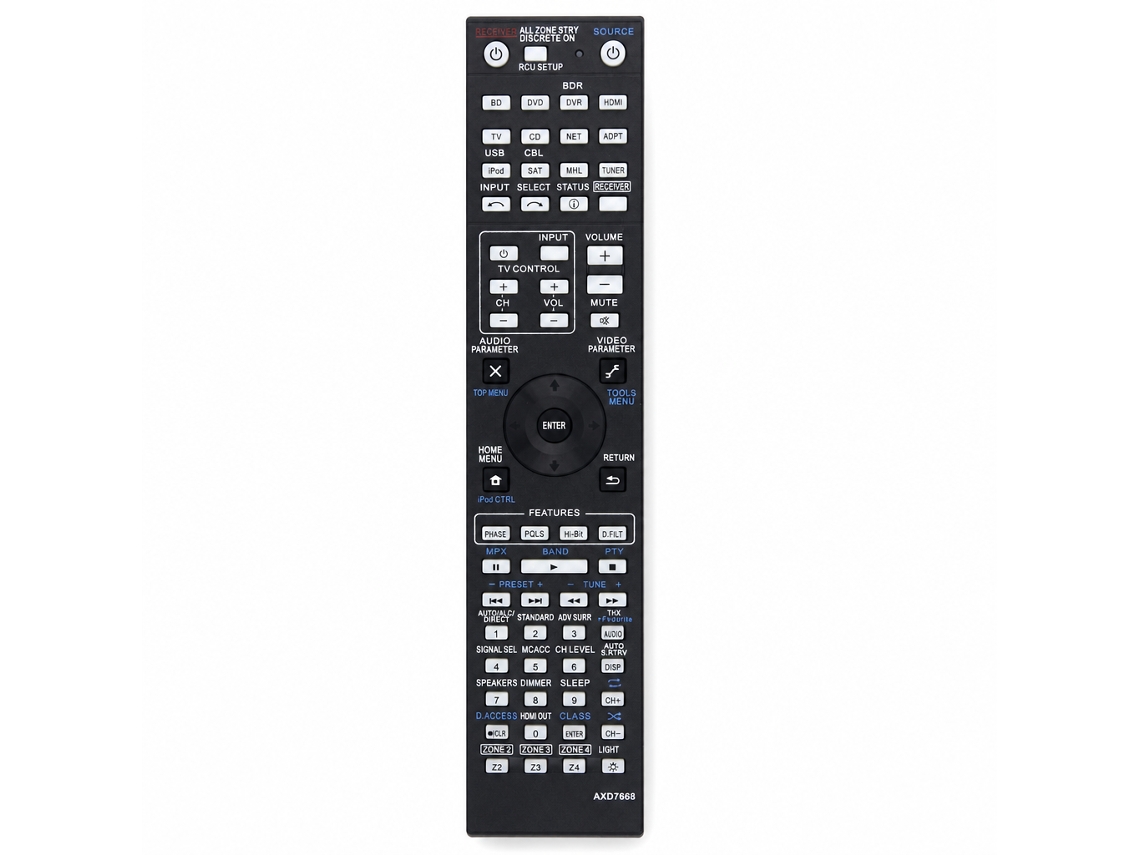 Comando À Distância Compatível Com Recetor Av Pioneer Axd7668