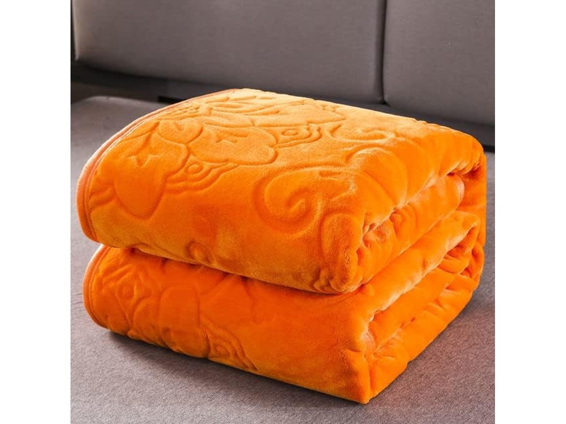 Manta de Veludo Macia e Quente Aconchegante para Sofá Cama Decoração Casa Roupa Floral Outono Inverno, Macio,