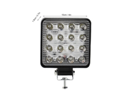 Luz Led Quadrada 4 Polegadas 48w 3000lm Ip67
