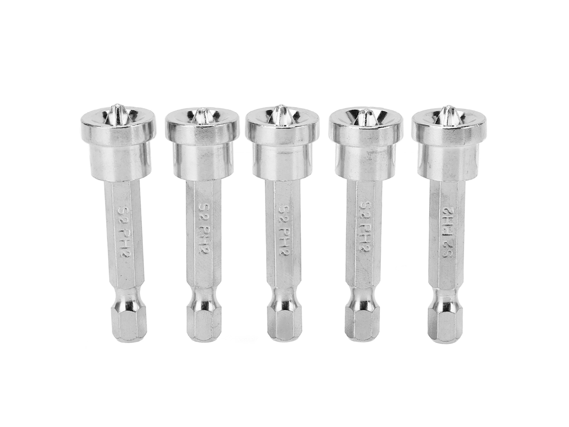 Bit de Chave de Fenda Magnética 50mm Aço Cromo vanádio com Haste Hexagonal | S/MARCA