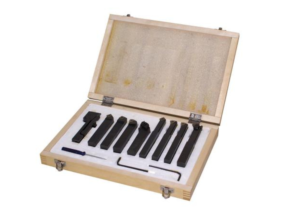 Jogo de Lâminas de Ferro 10mm para Tornos 9Pcs HOLZMANN 9TLG10